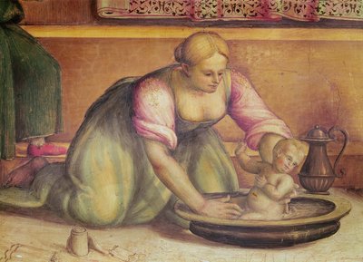 Dettaglio della Nascita di San Giovanni Battista, 1519 da Giannicola di Paolo